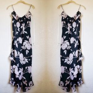 Express Ruffled Floral Maxi Summer Dress